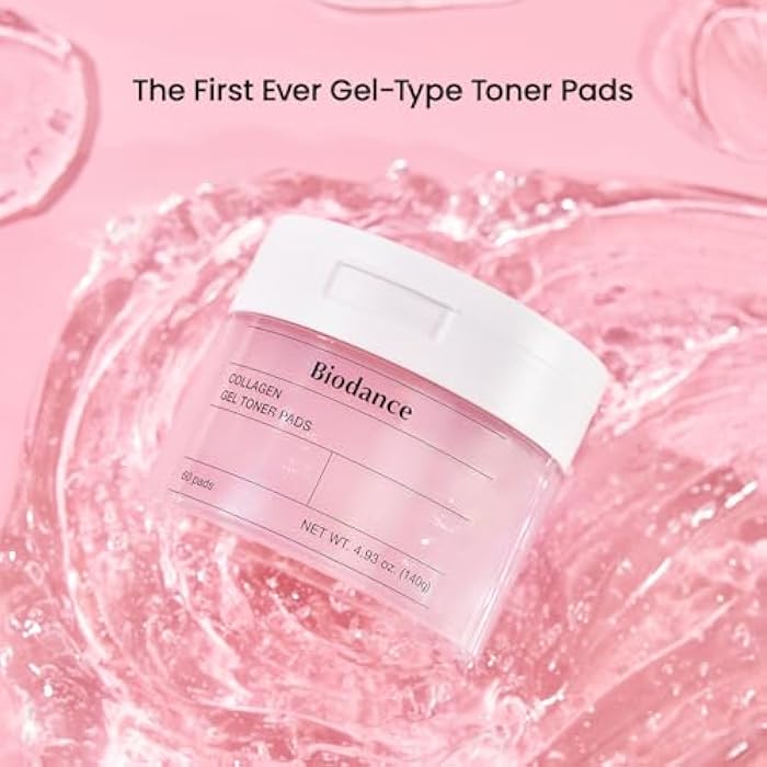 Biodance Collagen Gel Toner Pads, Pore Minimizer for Face, Improving Elasticity, Plumping Toner Pads for Sensitive Skin, Korean Skincare, Stocking Stuffers for Teen Girlsㅣ4.93 fl.oz.(140g)*60Pads - Image 2