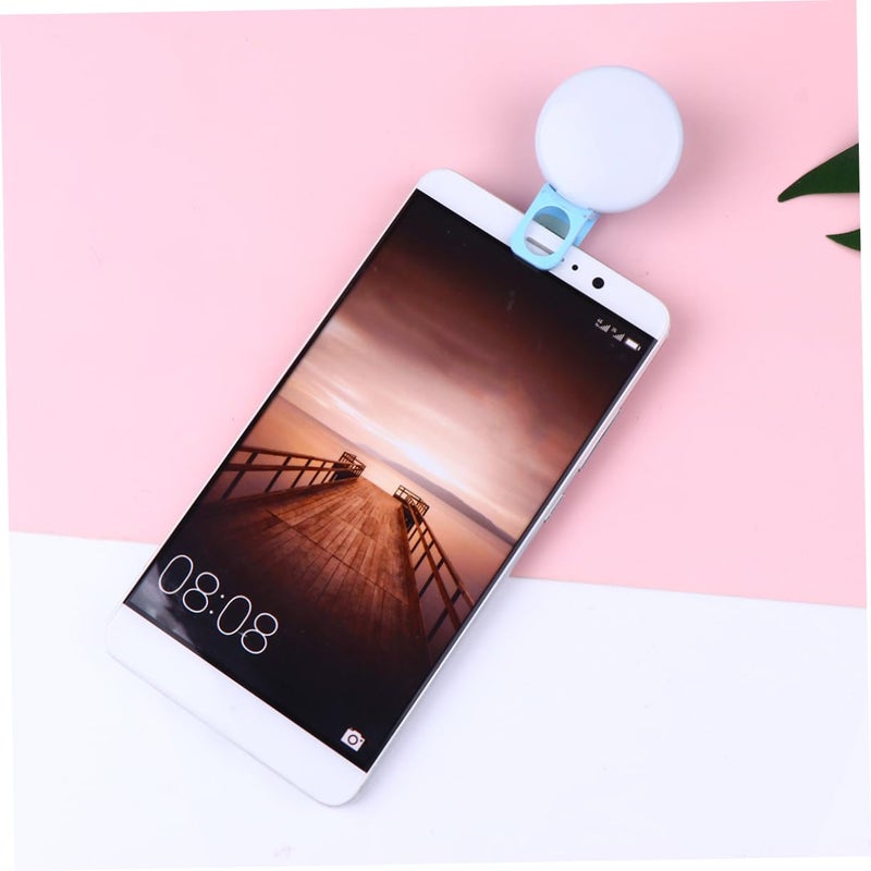 White LED Ring Light for Selfie Phone USB Portable Makeup Fill Emergency Clip On - Image 5