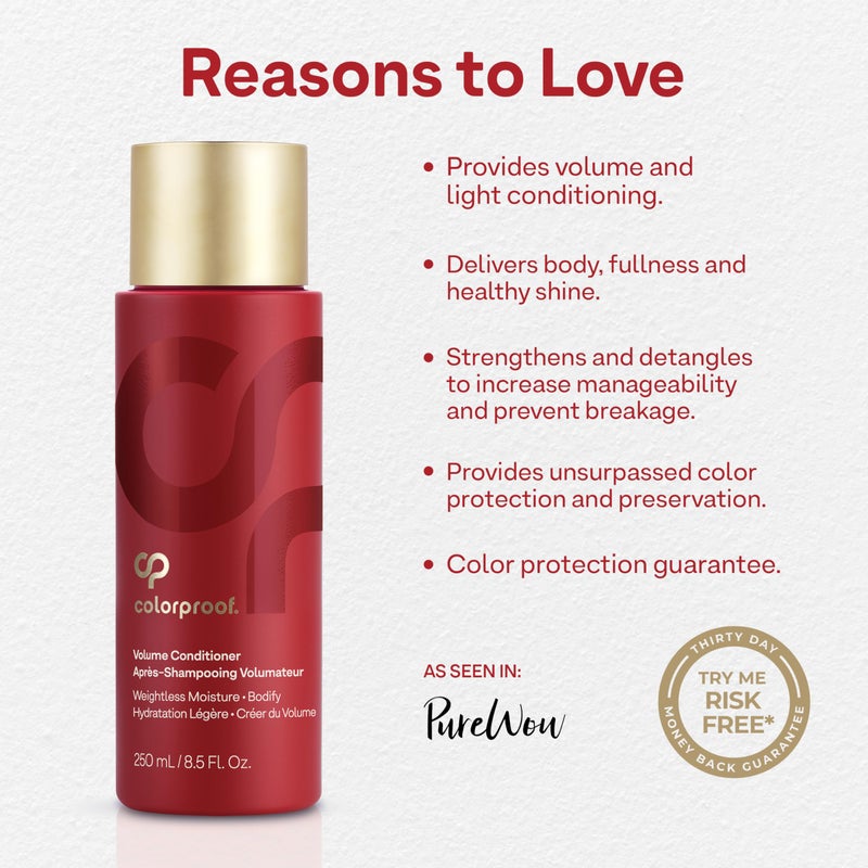 Colorproof Volume Conditioner for Women 8.5 Fl. Oz. Volume Conditioner, White Nectarine Scent, Sulfate Free Conditioner - Image 3
