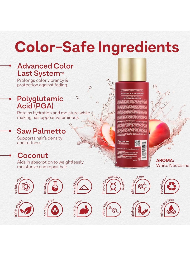 ColorProof Colorproof Volume Conditioner for Women 8.5 Fl. Oz. Volume Conditioner, White Nectarine Scent, Sulfate Free Conditioner  - Image 2
