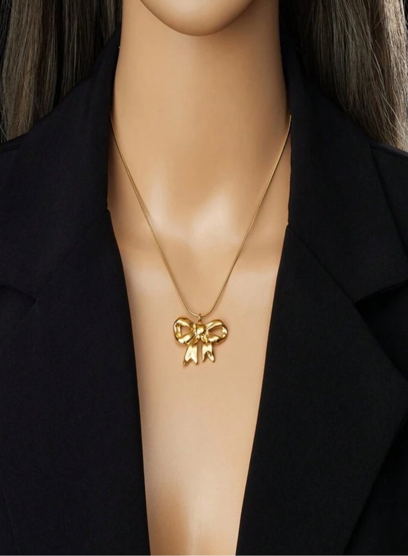 NEW STYLE Elegant Gold Stainless Steel Necklace For Women - Image 1