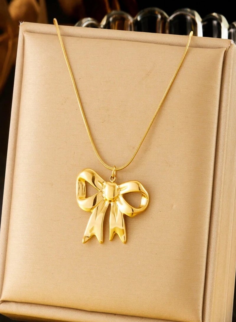 NEW STYLE Elegant Gold Stainless Steel Necklace For Women - Image 3