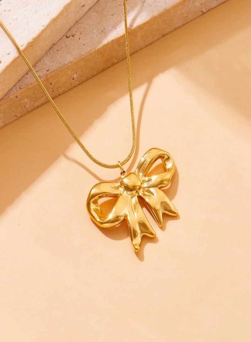 NEW STYLE Elegant Gold Stainless Steel Necklace For Women - Image 2