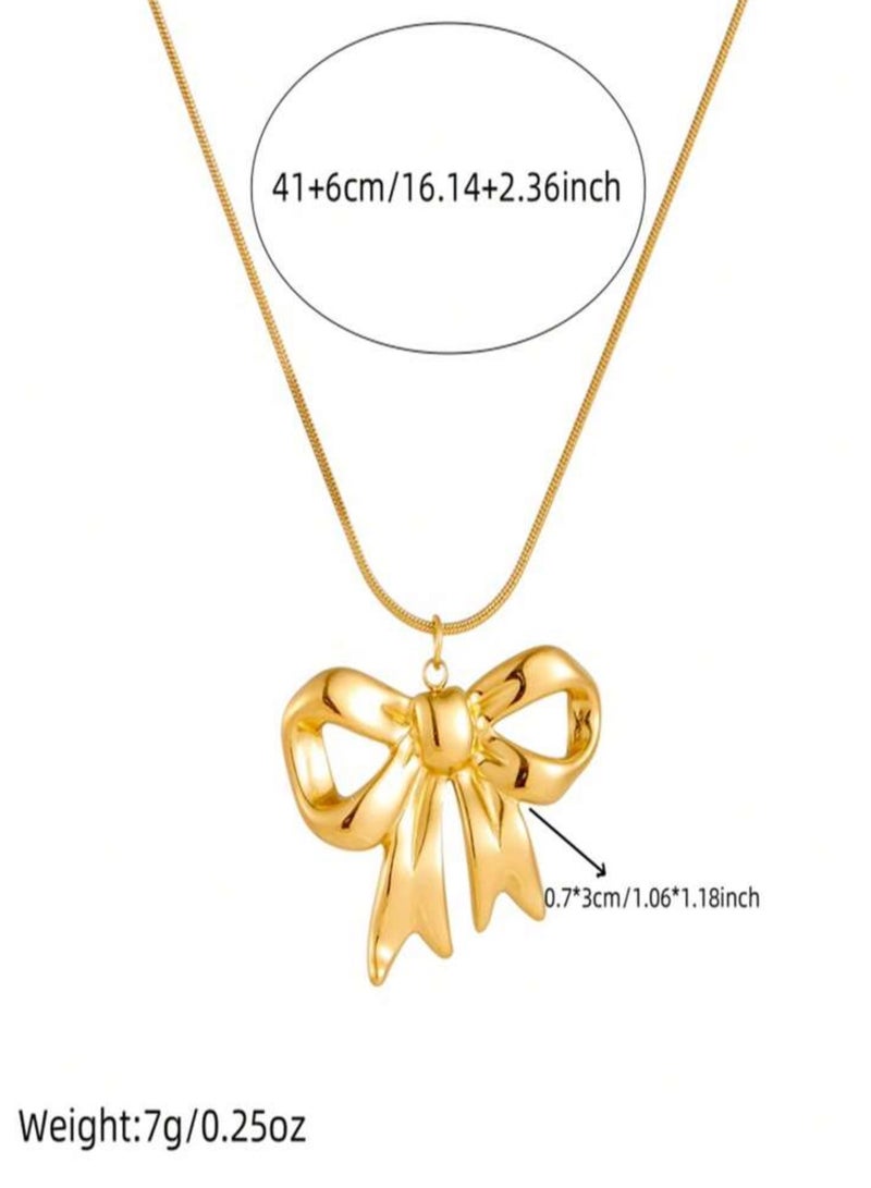 NEW STYLE Elegant Gold Stainless Steel Necklace For Women - Image 4