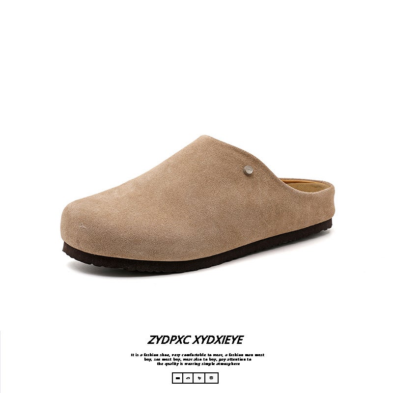 Muller Shoes Summer Breathable Toe-Toe Slippers Anti-Velvet Outer Wear Retro Lazy Half-Slip Boken Shoes 45370--Y - Image 3