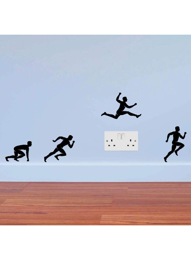 Wall4stickers Runners Jumping Men Sport Wall Sticker - Image 1