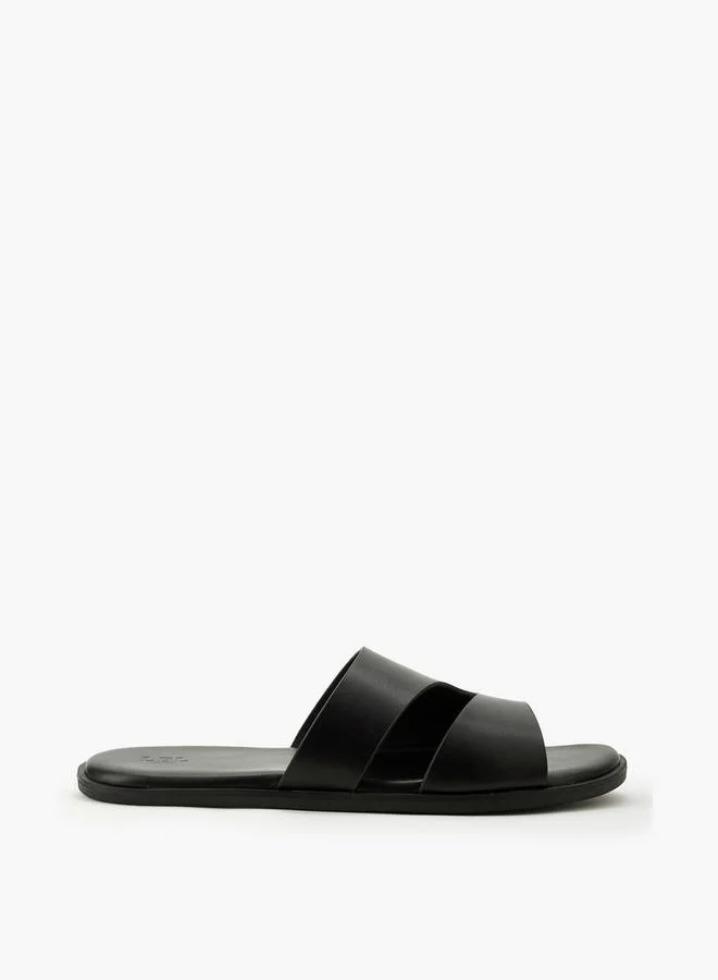 LBL By Shoexpress BLACK Men Slip-On Comfort Sandals for Men | Best Price UAE