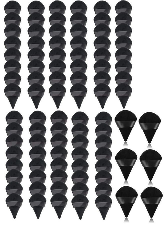 DATNASAYAD 94 Pieces Triangle Cosmetic Loose Powder Puffs Washable Reusable Soft Plush Foundation Sponge for Face Body Wet Dry Makeup Tool- Multicolor Pack of 94 - Image 1