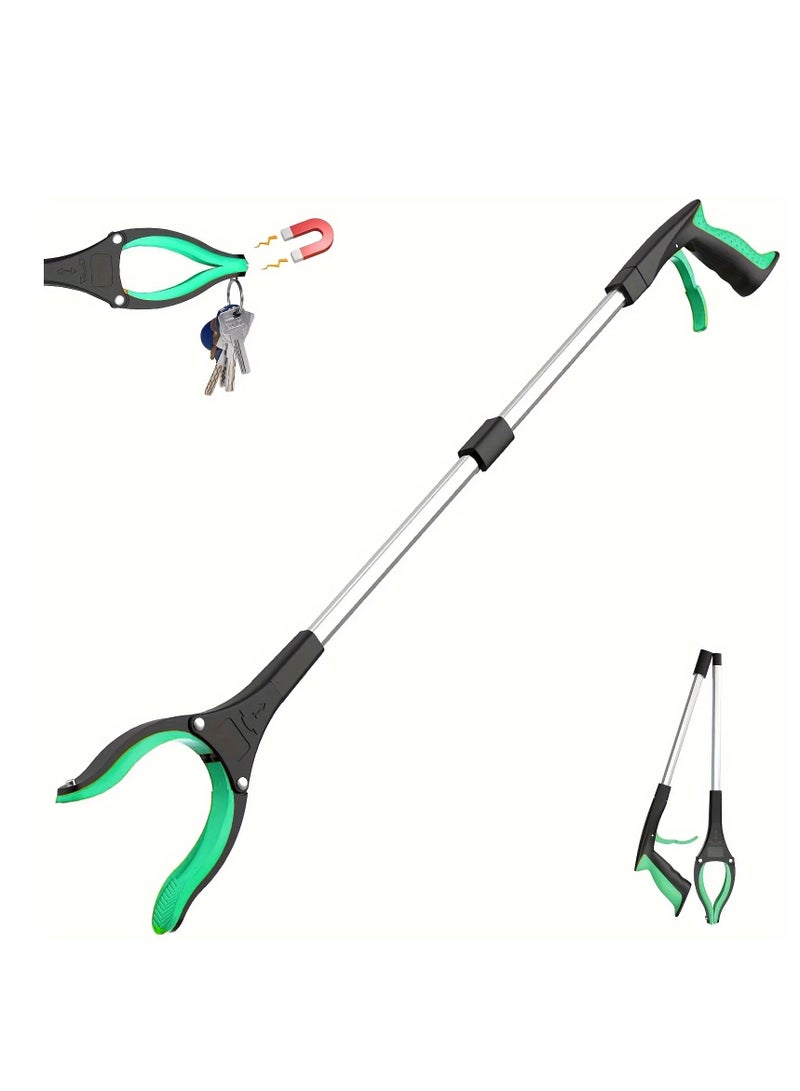 AROAQ Reacher Grabber tool 32 Inch Garbage Picker Gripper Lightweight Heavy Duty Elderly Grabbing Tool with 360° Rotating Clip  - Image 1