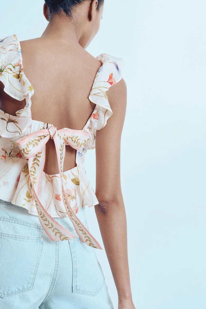 اتش اند ام Peplum top