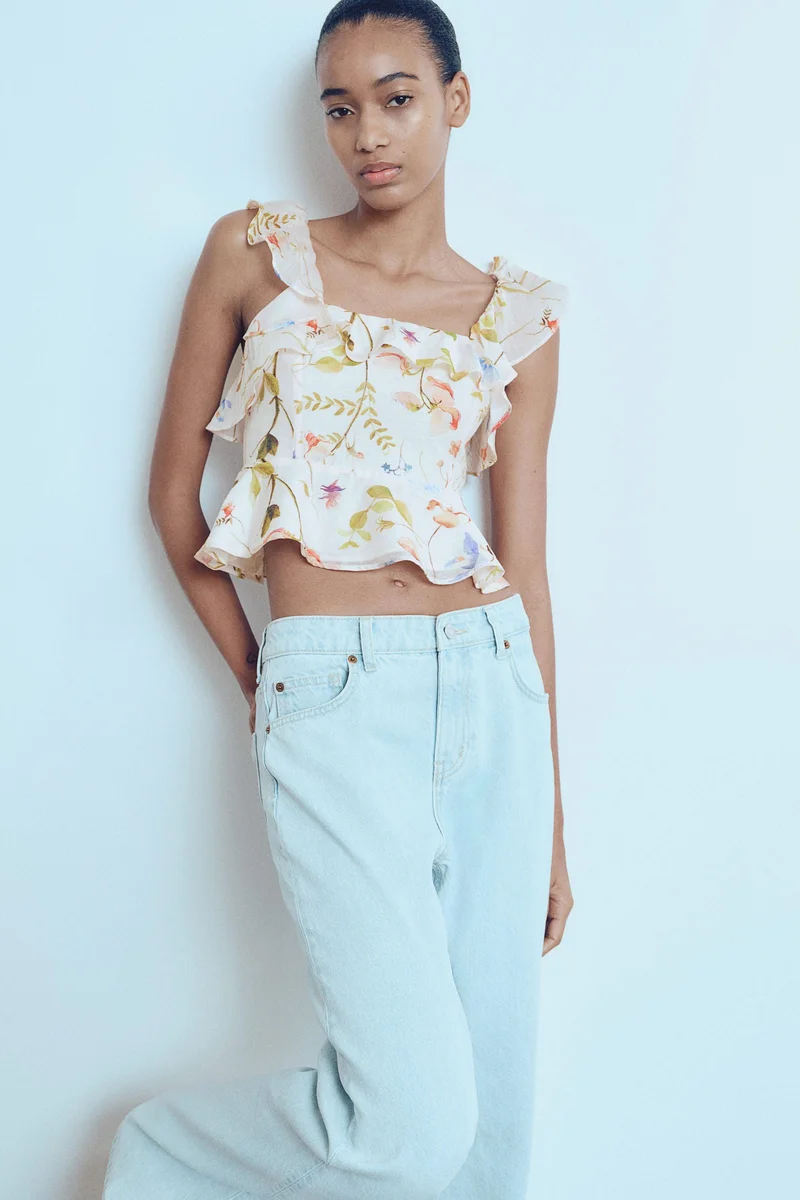 اتش اند ام Peplum top