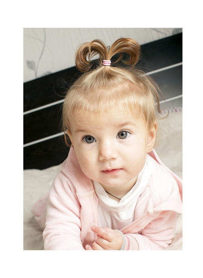 WillingTee 200PCS Small Hair Ties,No Crease Baby Hair Ties,Elastic Hair Ponytail Holder Hair Accessories for Baby Girls Infants Toddlers Kids - Image 5