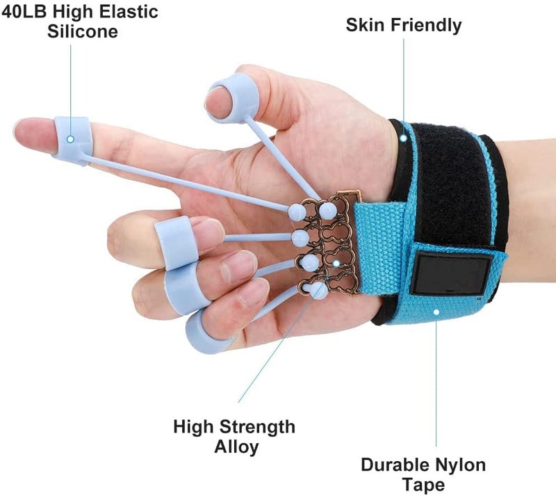 Serveuttam Finger Exerciser Strength Trainer - Forearm and Finger Stretcher | Gripper for Finger Resistance Bands | Climbing Finger Strengthener Guitar Finger Exerciser - Image 2
