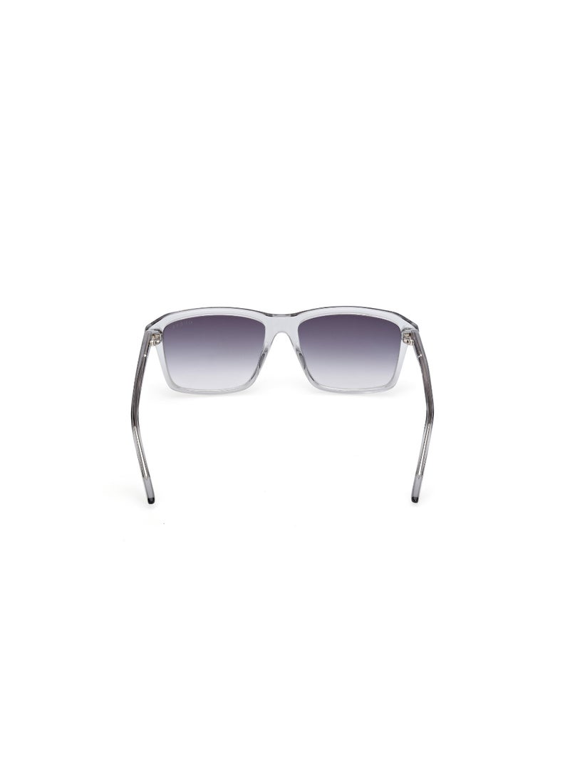 GUESS FULL RIM TEEN BOY RECTANGULAR GREY INJECTED SUNGLASSES - Image 4