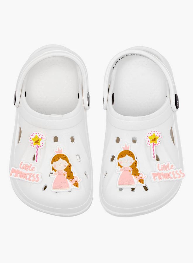 Aqua Girls Princess Jibbitz Clogs - Image 3
