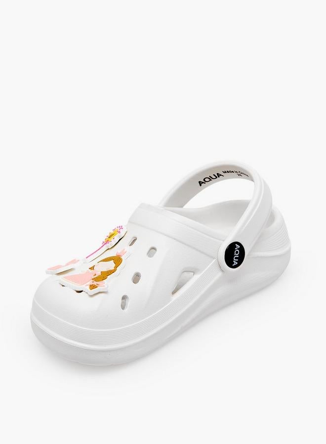 Aqua Girls Princess Jibbitz Clogs - Image 4