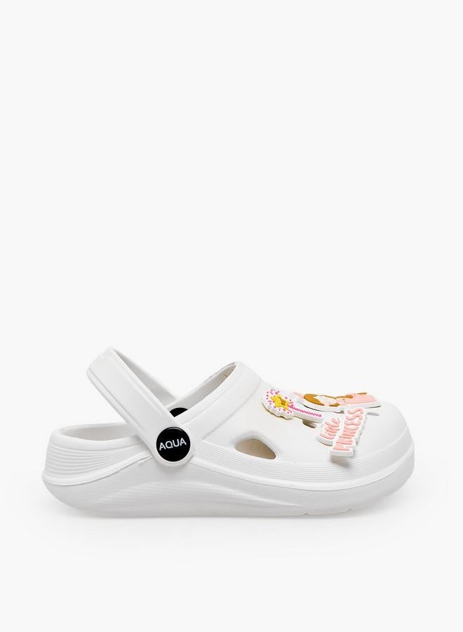 Aqua Girls Princess Jibbitz Clogs - Image 1
