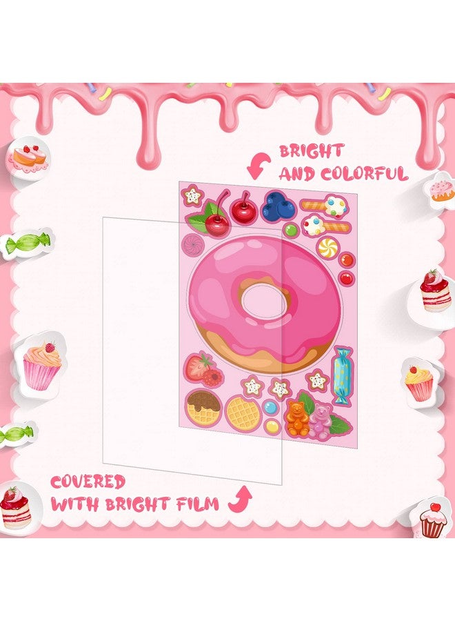Geyee Donut Party Favors Donut Stickers 36 Sheets Make Your Own Stickers Doughnuts Treats And Sweets Sticker Mix And Match Donut Stickers Diy Dessert Stickers For Kids Birthday Games Festival Rewards Gifts - Image 4