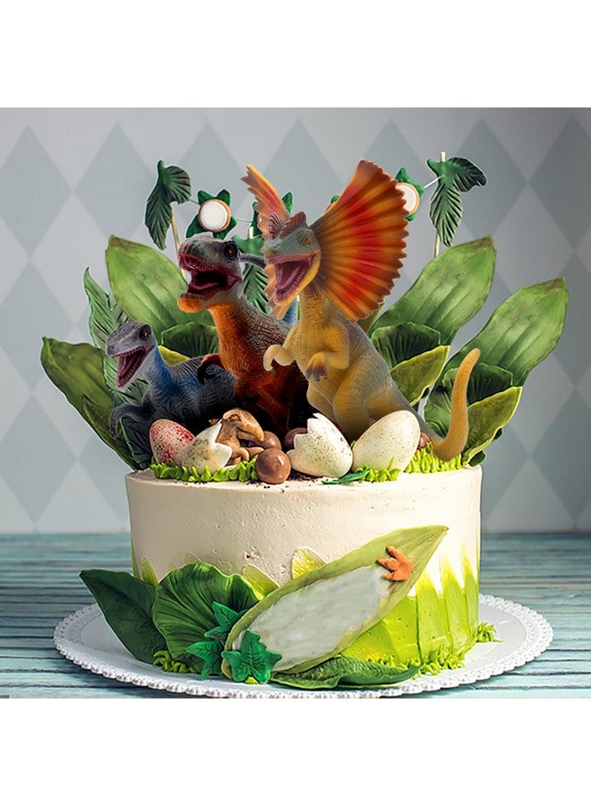 SIENON 6.3 Inch Jurassic Dinosaur Toy Figures, Realistic Dinosaur Toys Set Dilophosaurus Blue Velociraptor T-Rex Mosasaurus Brachiosaurus Pterosaur Dinosaur Figurines for Dino Party(6Pack Dinosaur) - Image 4