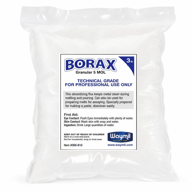 waymil 3 lb Borax Flux Glaze Crucibles Melting Gold Silver Melting Soldering Casting Jewelry Porfessional USE - Image 2
