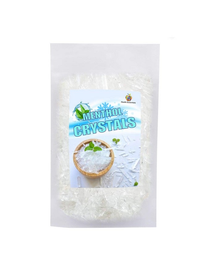Jioo Organics Jioo Organics Menthol Crystals | Edible and Natural Plant-Based Refreshing Menthol | | Flakes for Mouth Freshener, Candies and Home Made Cosmetics - 50grms  - Image 1