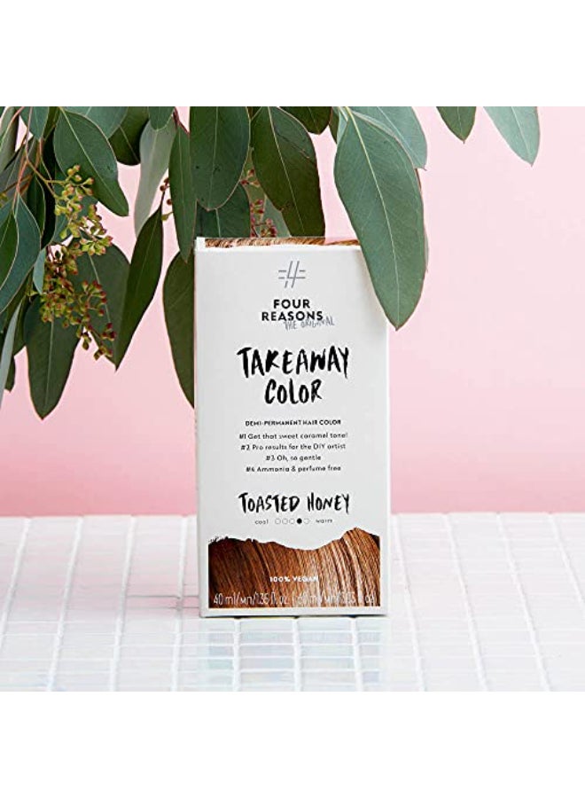 Four Reasons Original Takeaway Color Toasted Honey 774 Light Copper Brown DemiPermanent Hair Color AmmoniaFree and FragranceFree Hair Dye 100 Vegan Cruelty Free - Image 3