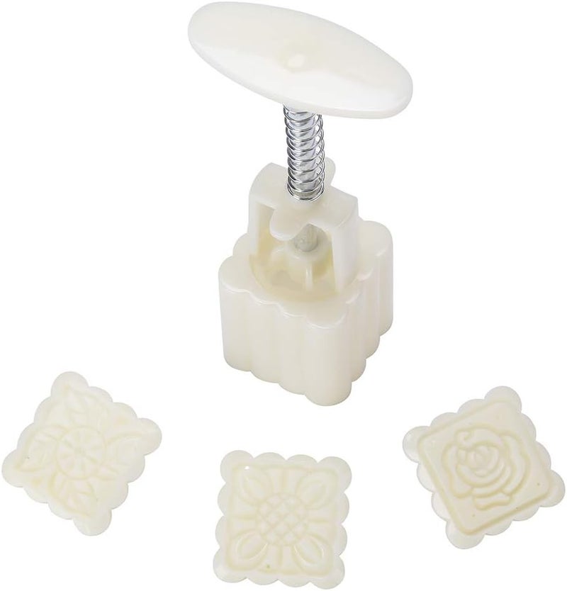 Lost Ocean Mid-Autumn Festival Hand-Pressure Moon Cake Mould With 12 Pcs Mode Pattern For 4 Sets - Image 5