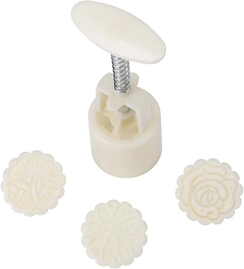 Lost Ocean Mid-Autumn Festival Hand-Pressure Moon Cake Mould With 12 Pcs Mode Pattern For 4 Sets - Image 4