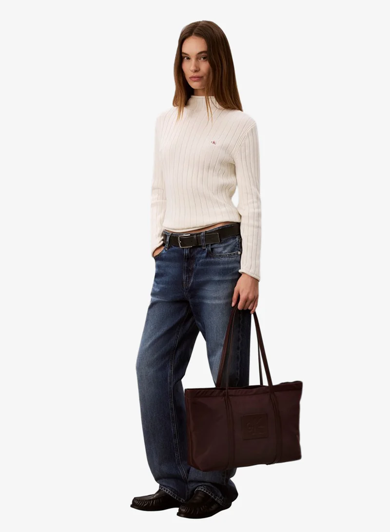 Calvin Klein Embossed Monologo Tote Bag