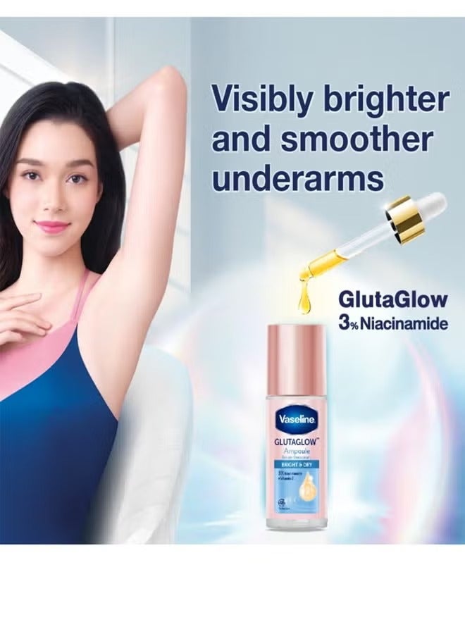 Vaseline Glutaglow Bright & Dry Ampoule Serum Deodorant - 45ml - Image 3