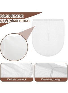 Oasisgalore Cheese Bags, 3 Pack 12" x 10" Nylon Reusable Mesh Cheese Bags for Filtering Cold Brew, Yogurt, Nut Milk.  - Image 3