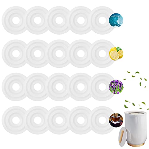 Demissle Replacement Fragrance Scented Pads Disc Fresh Oil Refill Pad for Towel Warmer Bucket (24 Pcs) - Image 1