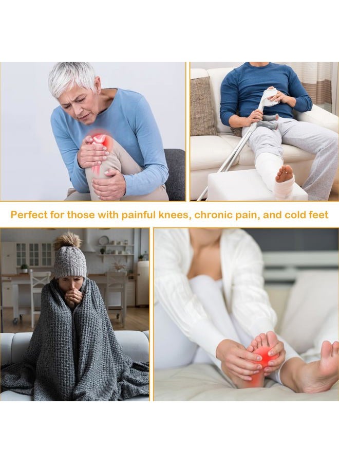 Wanheart Over Knee Fuzzy Socks, Plush Slipper Stockings, Cozy Long Leg Warmers for Men & Women, Winter Home & Sleeping Socks (Cream) - Image 2