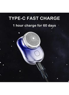 Generic Mini Shaver Portable Electric Shaver 2023 New Pocket Portable Electric Shave Magic USB Mini Shaver Electric Razor For Men Rechargeable Travel Razors For Men Electric Shaver For Shaving Face  - Image 4