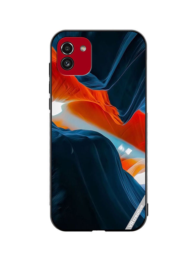 VR CREATIVE Protective Case Cover For Samsung Galaxy A03 Multicolor Layers Design - Image 1