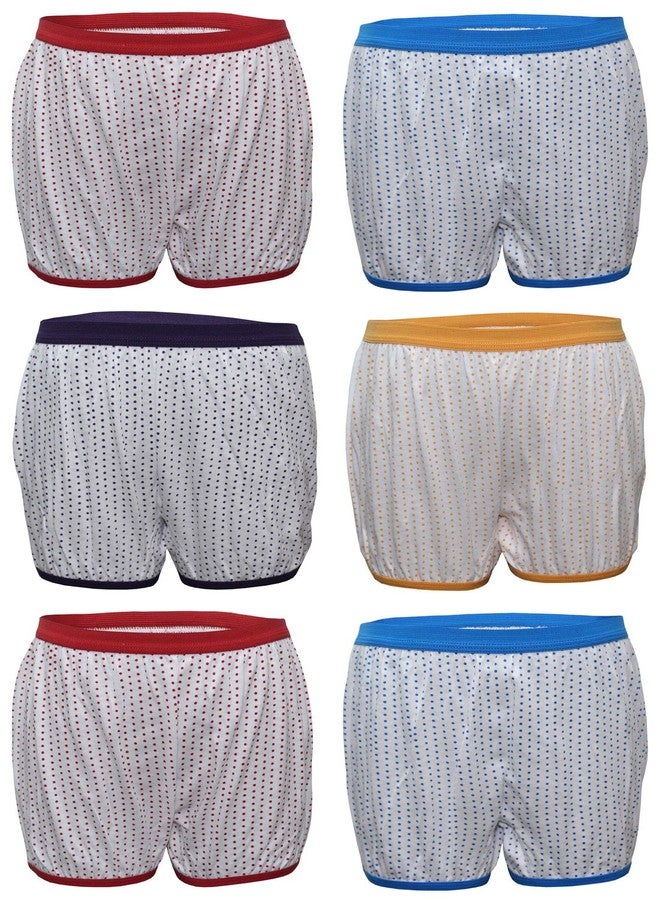 BODYCARE Polka Dot Unisex Bloomer Pack of 6 Multicolour (Color & Print May Vary) - Image 1