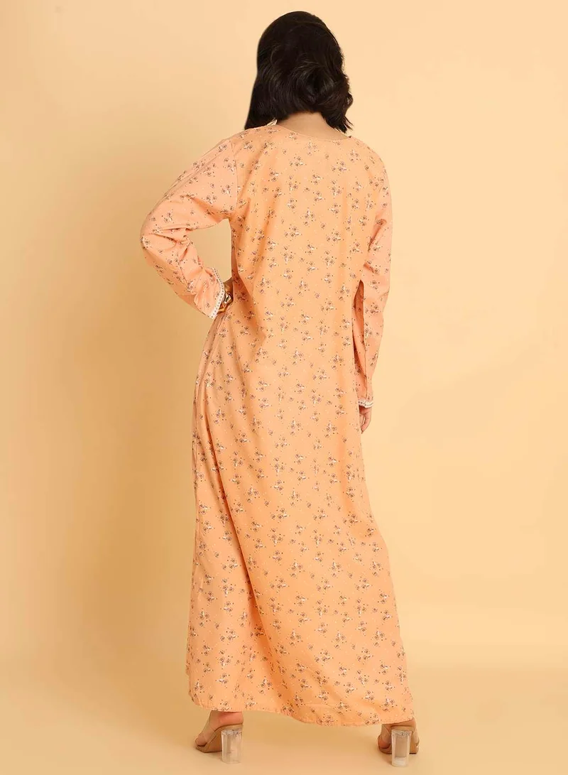 HANA & SARA Modest & Stylish: Printed Jalabiya Embroidery