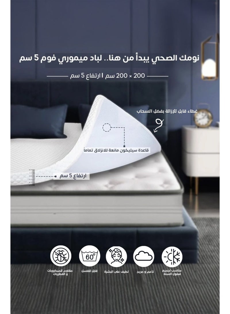SleepLand Medical memory foam felt 200x200 cm - Image 1