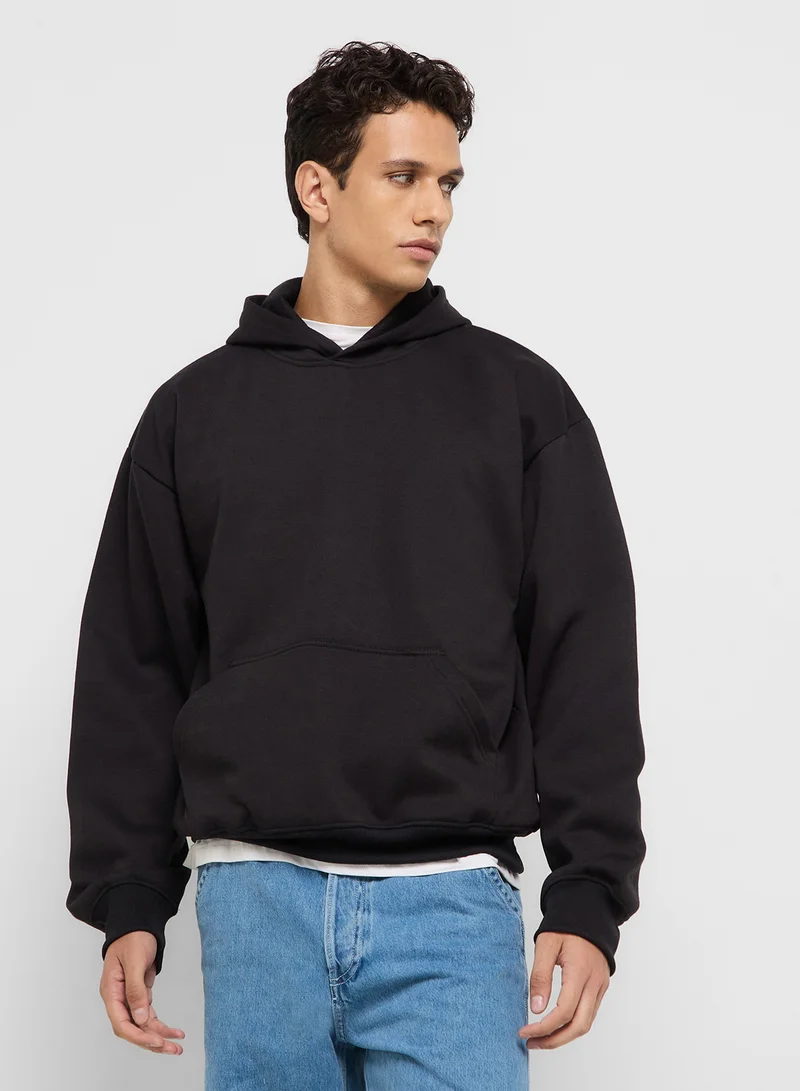 سفنتي فايف Oversized Basic Graphic Hoodie