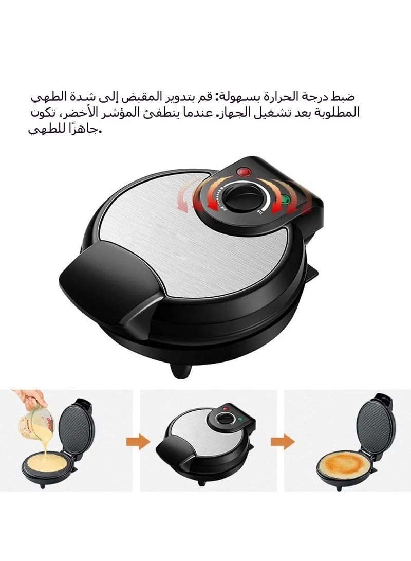 Household Egg Roll Pizza Sandwich Ice Cream Spring Pan Maker Machine.  - Image 4