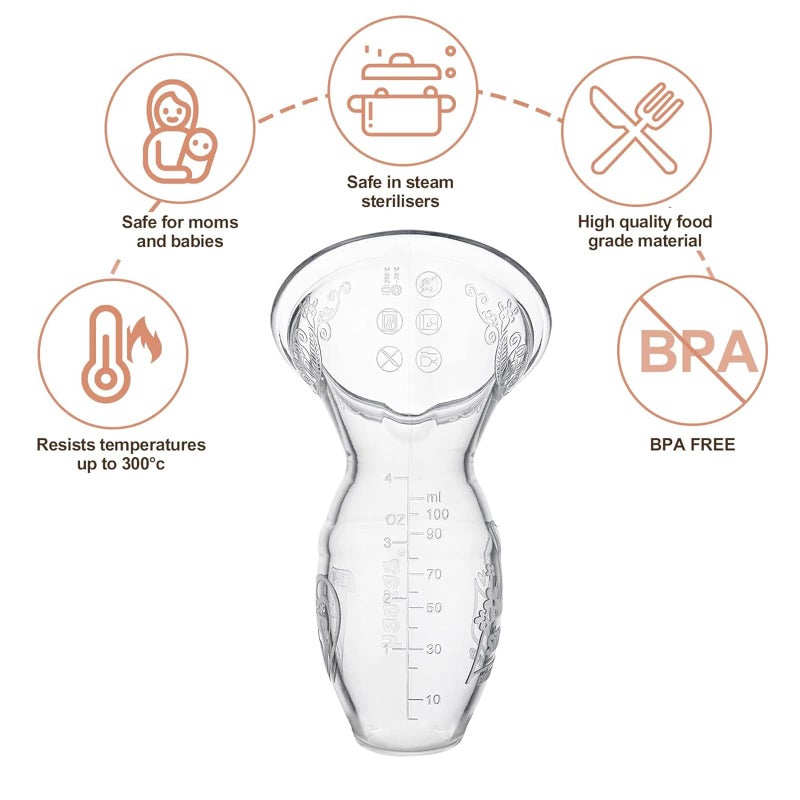 Haakaa Silicone Breastfeeding Manual Breast Pump Milk Pump 100% Food Grade Silicone BPA PVC and Phthalate Free | 4 oz Capacity - Image 3
