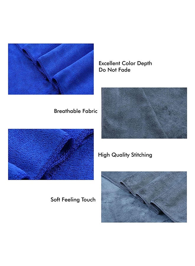 ENJOYhouse Microfiber Bath Towels Grey 70x140cm - Image 5