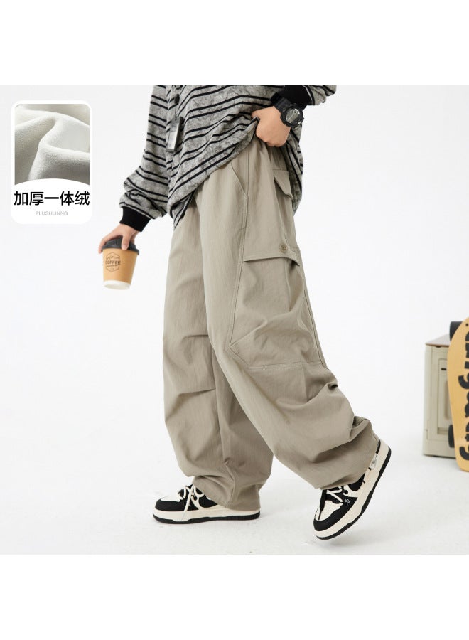 Boys' Spring Outdoor Cargo Pants  New Style For Older Children, Long Pants, Spring Wear, Children's Loose Sports Pants