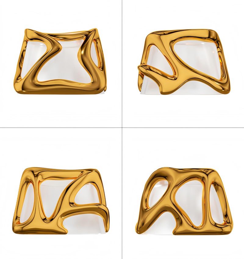 dagaladoo Metal Translucent 1U Keycaps for Mechanical Keyboard,Transparent Keyboard caps Shine Through, 1U Gold Clear Key caps Replacement for RGB mx Key Cap(only one keycap) - Image 2