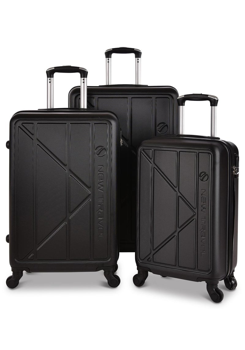 نيو ترافيل طقم حقائب  سفر صلب  3 قطع  ماركة نيو ترافل مقاس 28/24/20 بوصة  BR909/3P - Image 1