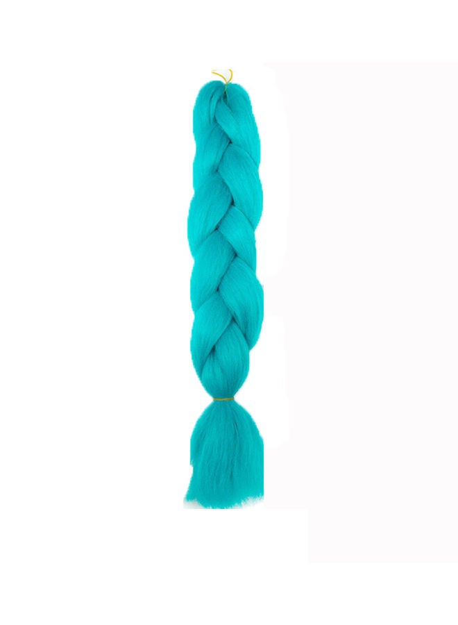 NIBEMINENT Monochrome Big Braid Wig Cyan Blue 30x5x1cm