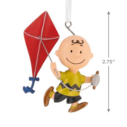 Hallmark Peanuts 75th Anniversary Charlie Brown with Kite Christmas Ornament, Gifts for Peanuts Fans - Image 4