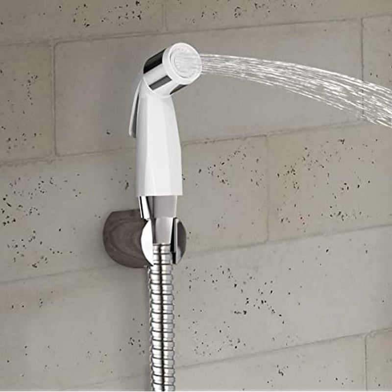 Kohler 12925INCP Complementary Basic Health Faucet with Metal Hose and Holder White Chrome Finish - Image 2