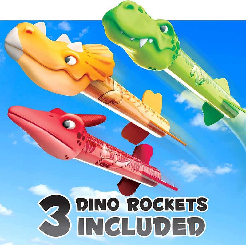 Dinosaur Rocket Launcher for Kids, Launch up to 100 feet, Suitable for Outdoor Sports, Happy Parent-child Time, As a birthday gift - Image 3