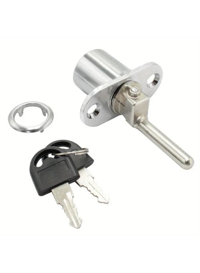 Zinc Alloy Drawer Lock Triple Cylinder Design Easy Installation Color A - Image 2